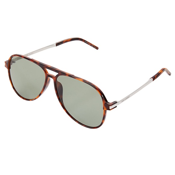 Saint Laurent
Havana Unisex SL228 59mm Aviator Sunglasses - Picture 4 of 5